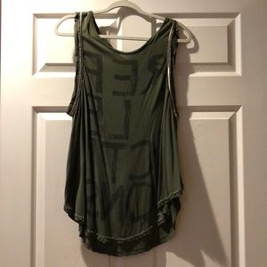 We The Free Olive Green tank top